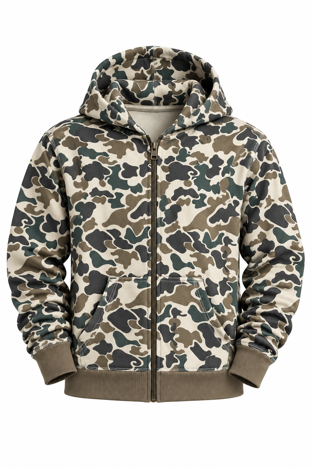 Brown Camo Full Zip