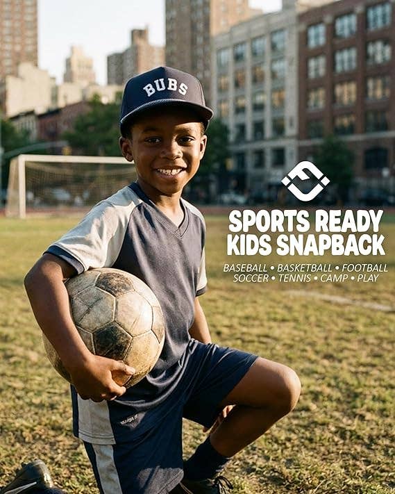 Funky Junque - Kid's Golf Hat - Bubs - Navy