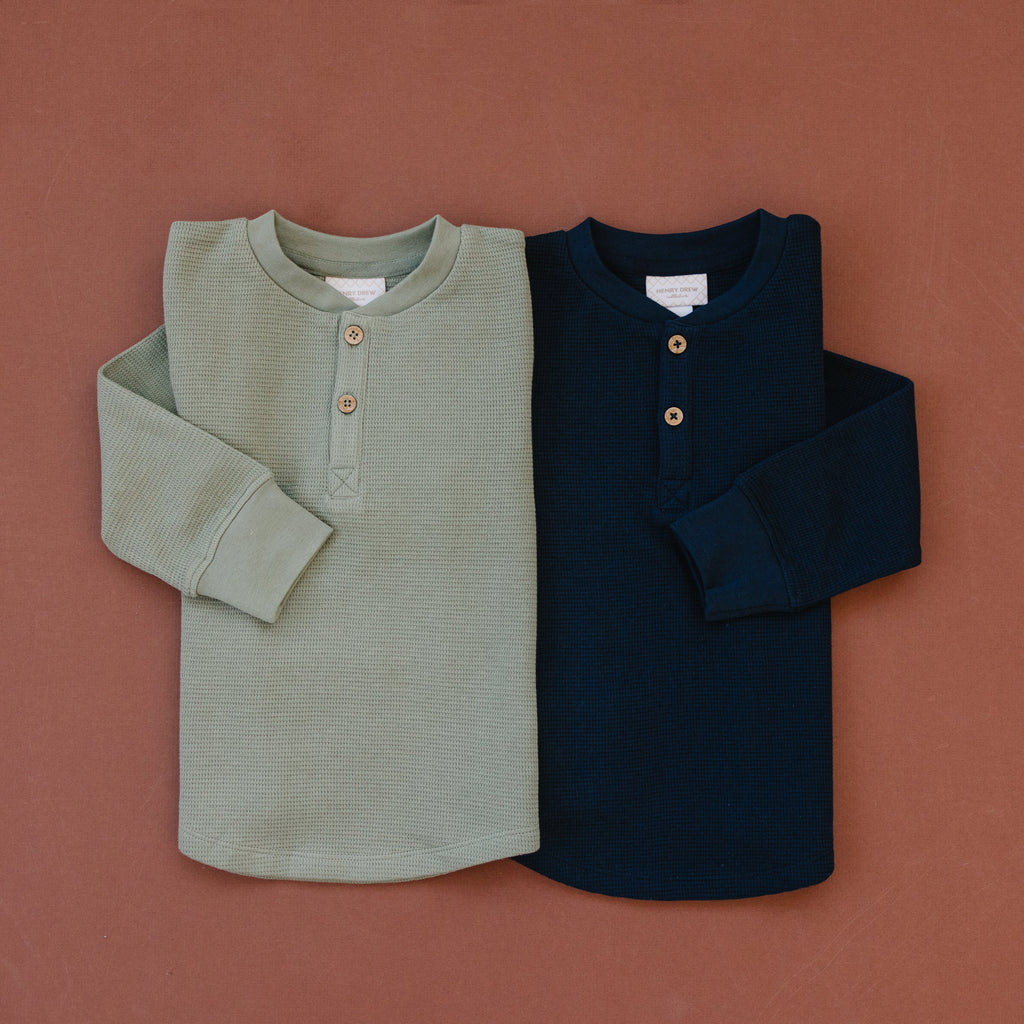 Henley Long Sleeve | Sage