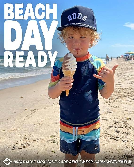 Funky Junque - Kid's Golf Hat - Bubs - Navy