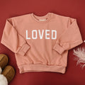 Loved Crewneck Sweatshirt - Red or Pink