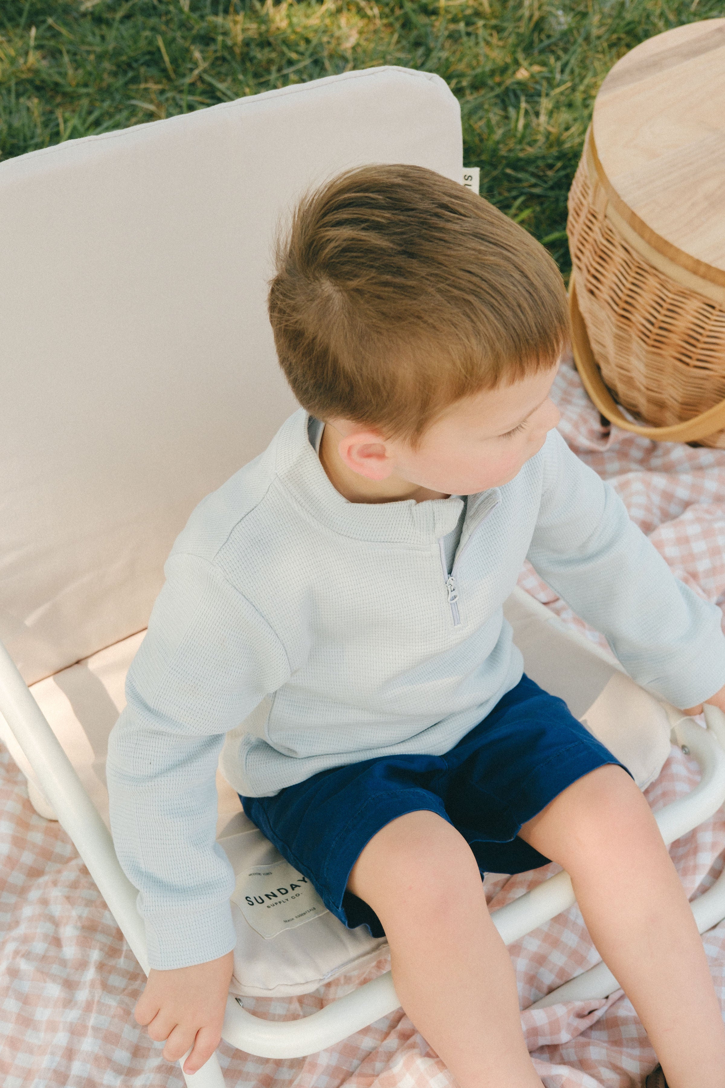 Quarter Zip | Seafoam Green