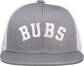Funky Junque - Flat Brim Trucker Hat - Bubs - Grey/White