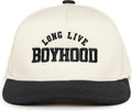 Funky Junque - Kids/Baby Two Tone Cap - Long Live Boyhood - Black/Beige: Kids (2-9 Years)