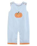 Light Blue Pumpkin Applique Longalls